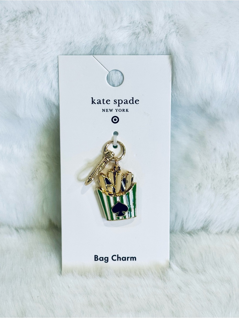 Kate Spade x Target fries bag charm unique limited collaboration collection NWT
